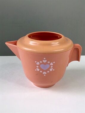 Vintage 1982 Fisher Price Teapot Kids Tea Party Dish Pretend Play Quaker Oats
